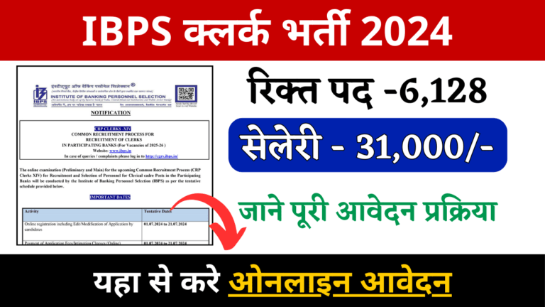 IBPS Clerk Recruitment 2024