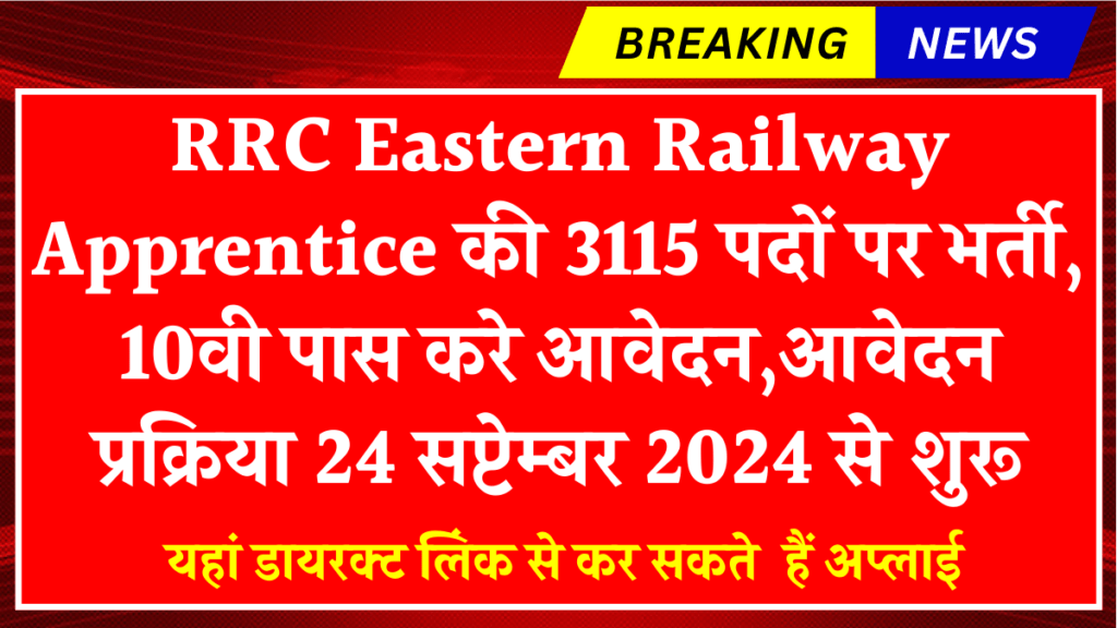 RRC Eastern Railway Apprentice Recruitment 2024